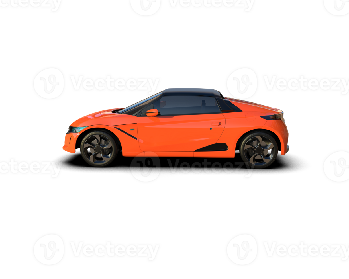 Realistic sport car isolated on background. 3d rendering - illustration png