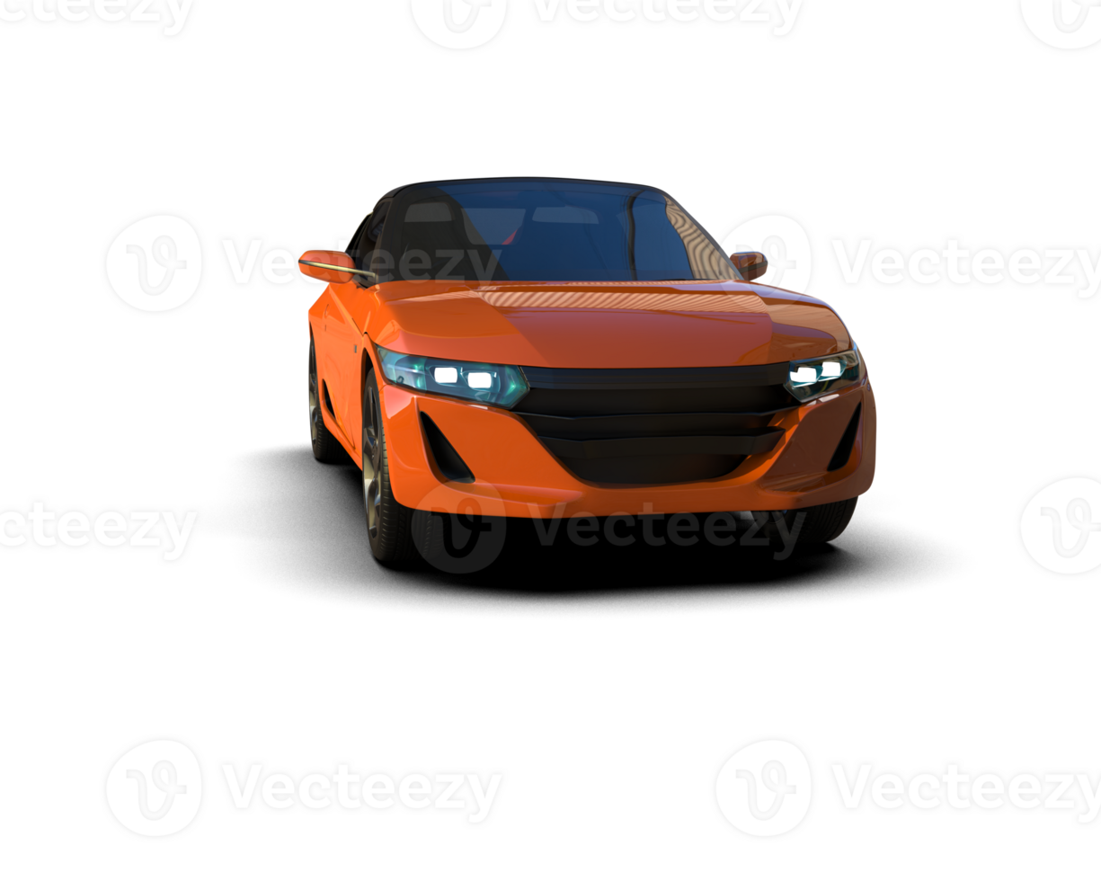 Realistic sport car isolated on background. 3d rendering - illustration png