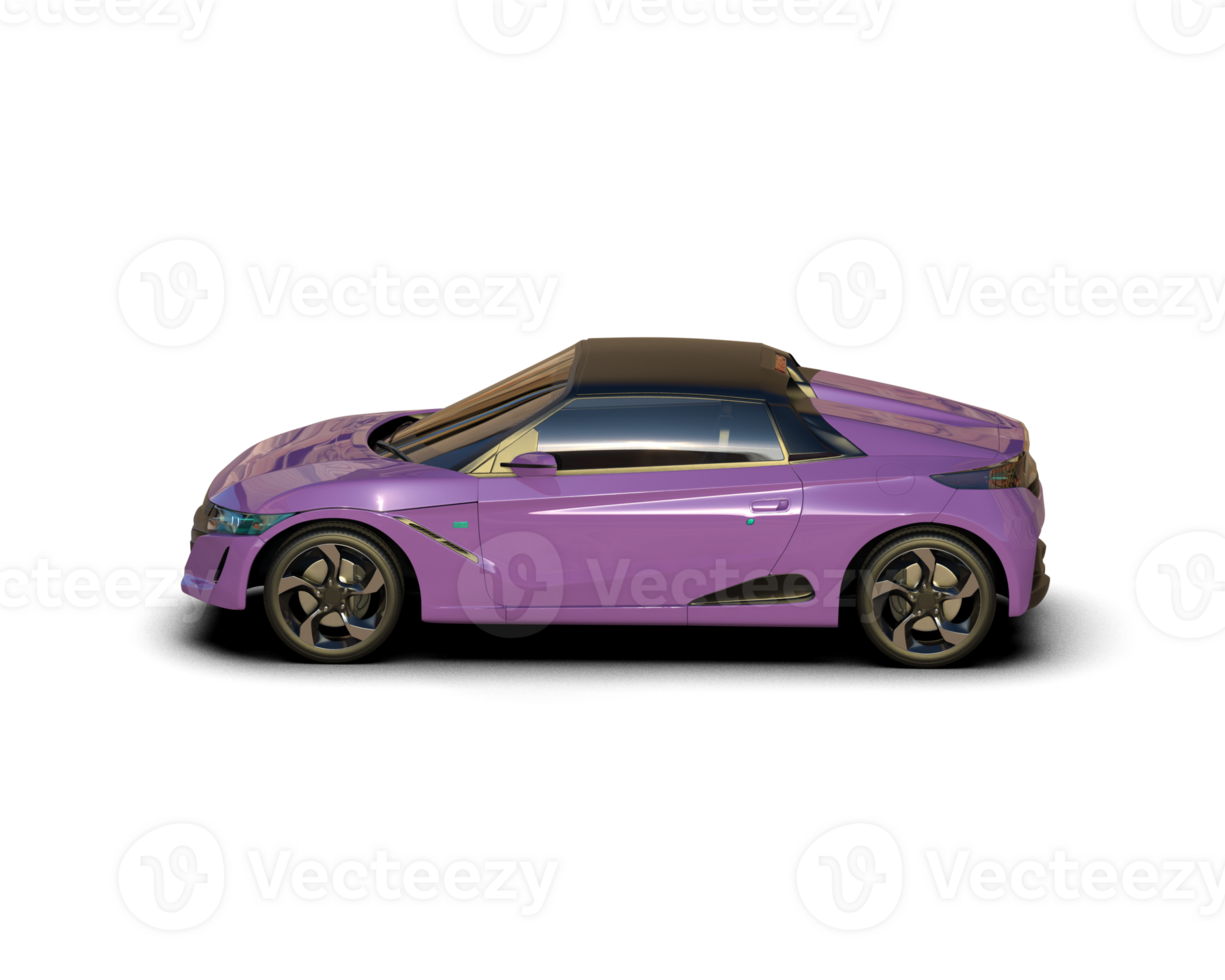 Realistic sport car isolated on background. 3d rendering - illustration png