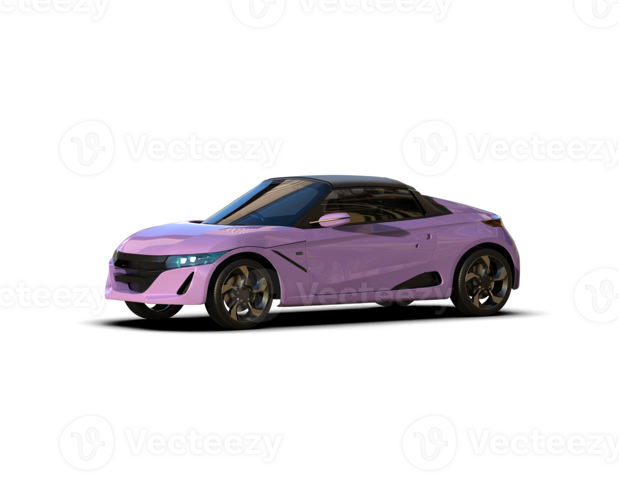 Realistic sport car isolated on background. 3d rendering - illustration png
