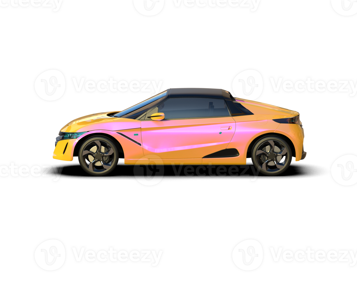 Realistic sport car isolated on background. 3d rendering - illustration png