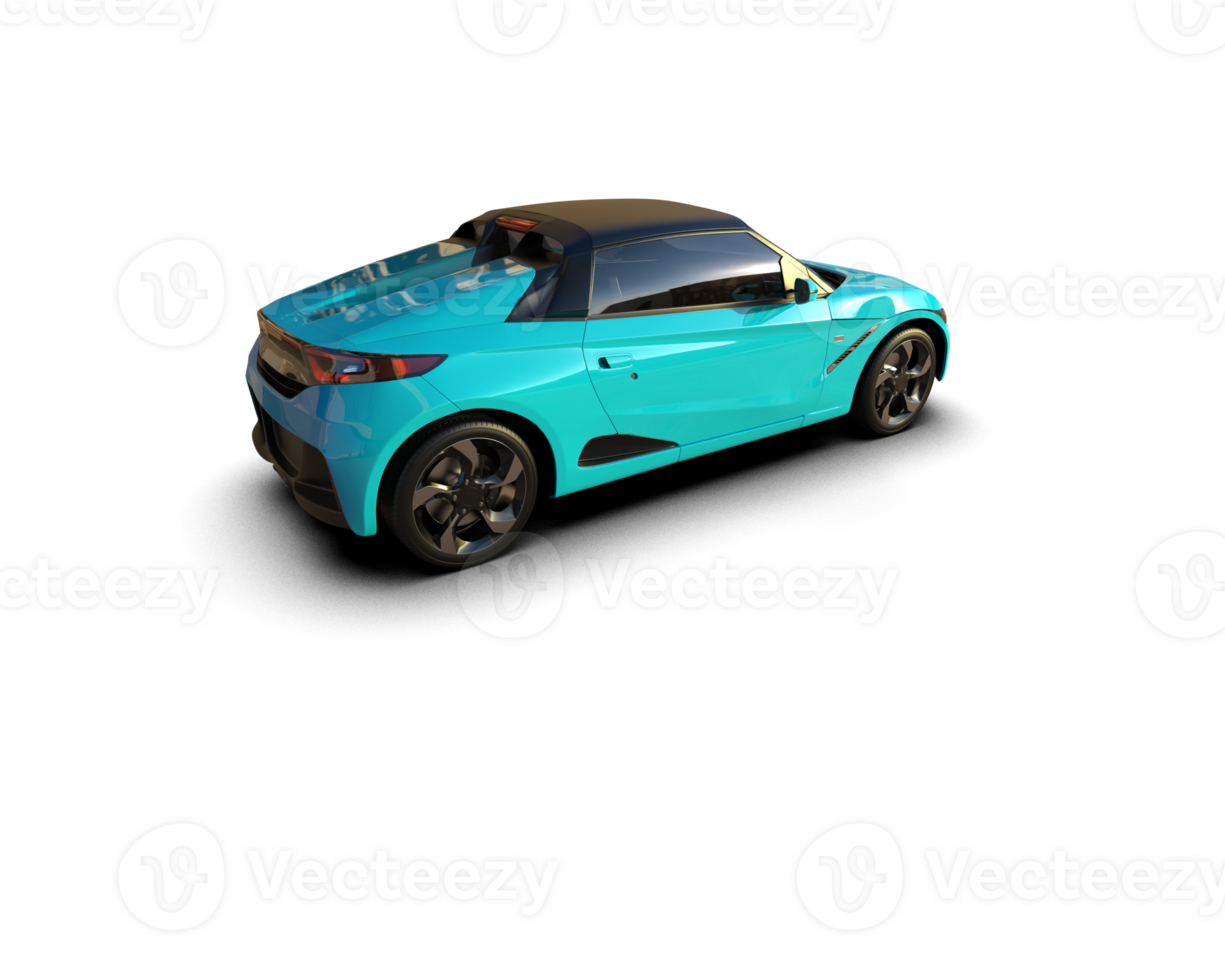 Realistic sport car isolated on background. 3d rendering - illustration png
