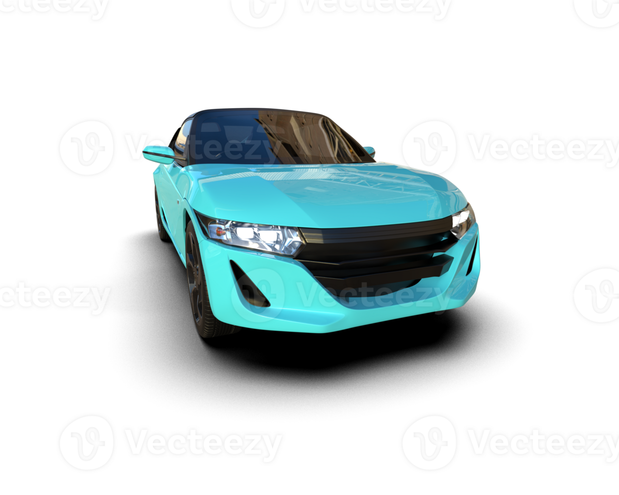Realistic sport car isolated on background. 3d rendering - illustration png