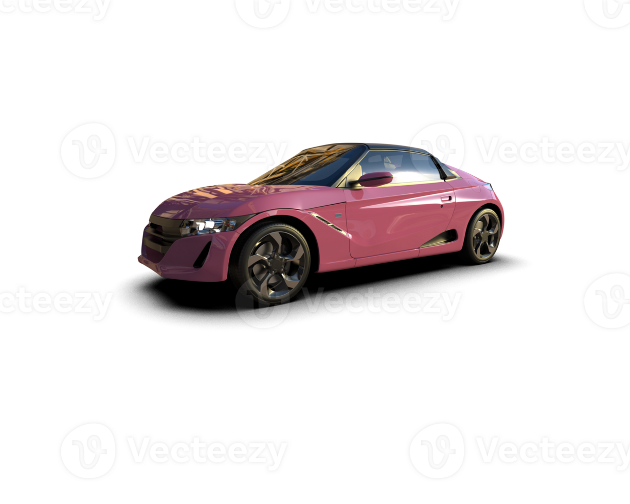 Realistic sport car isolated on background. 3d rendering - illustration png