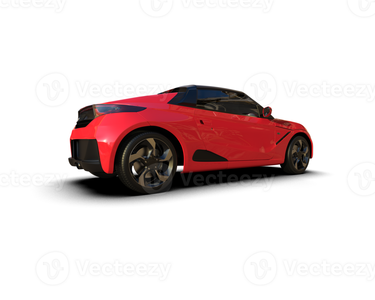 Realistic sport car isolated on background. 3d rendering - illustration png