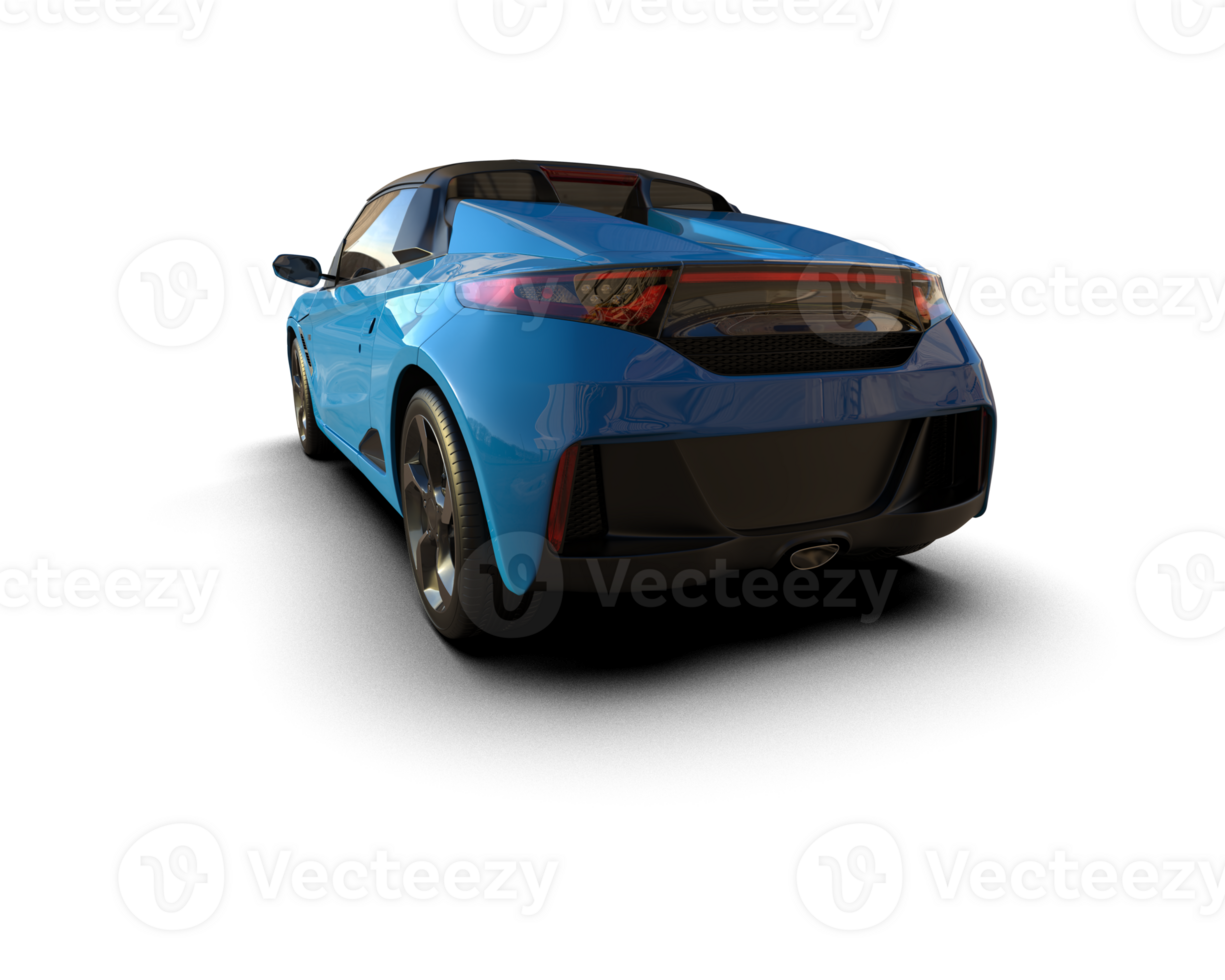 realista deporte coche aislado en antecedentes. 3d representación - ilustración png