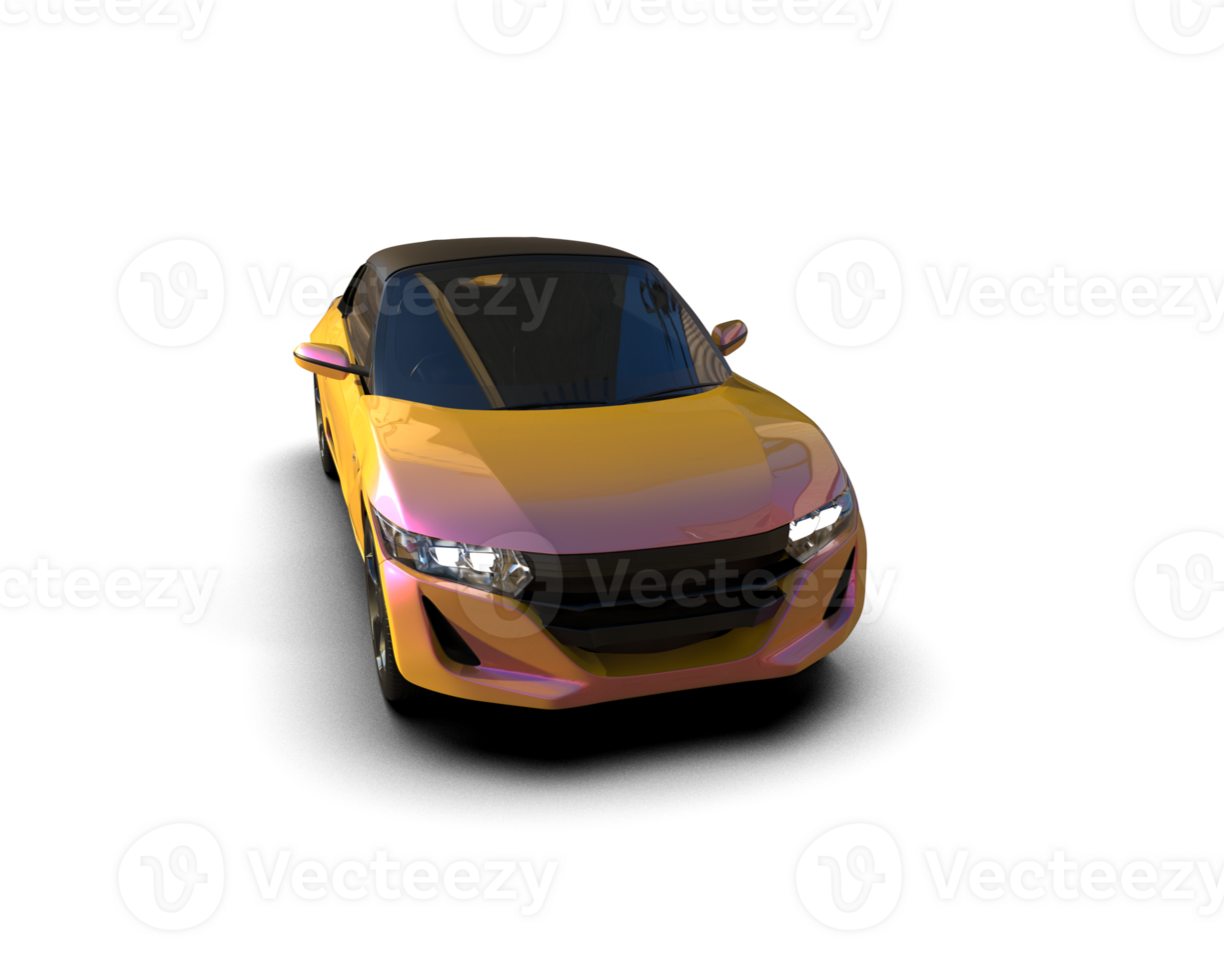 Realistic sport car isolated on background. 3d rendering - illustration png