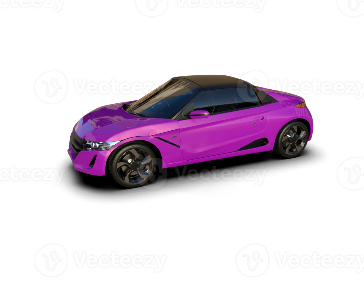 Realistic sport car isolated on background. 3d rendering - illustration png