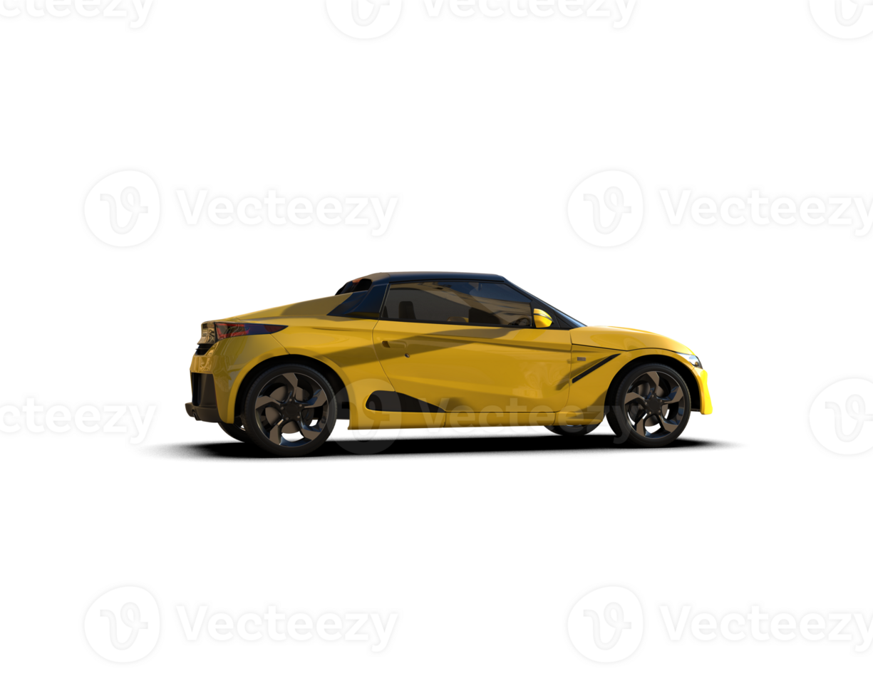 Realistic sport car isolated on background. 3d rendering - illustration png