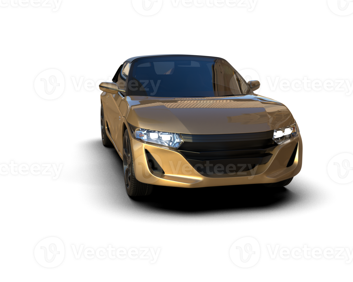 Realistic sport car isolated on background. 3d rendering - illustration png