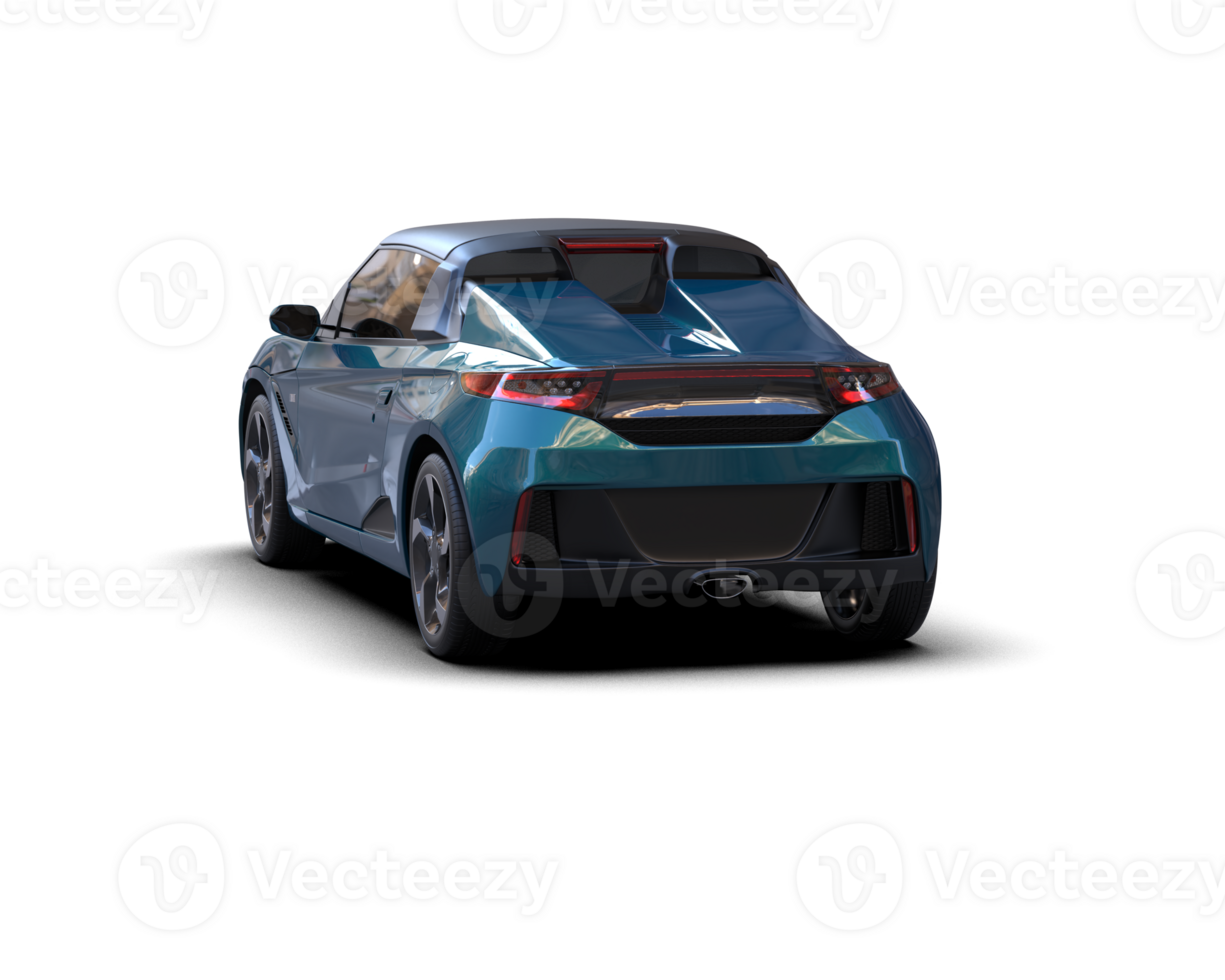 Realistic sport car isolated on background. 3d rendering - illustration png