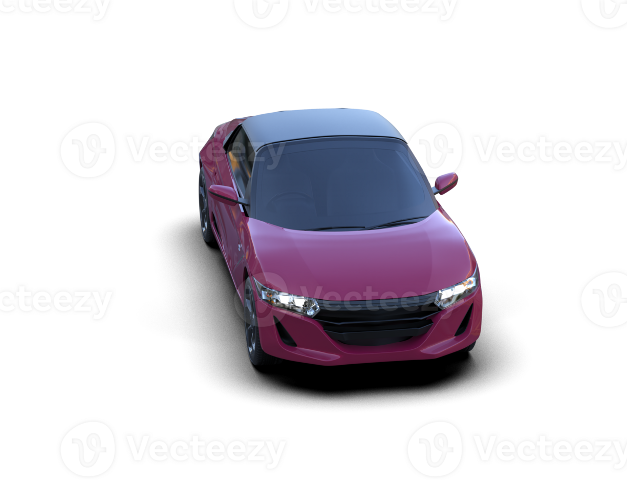 Realistic sport car isolated on background. 3d rendering - illustration png