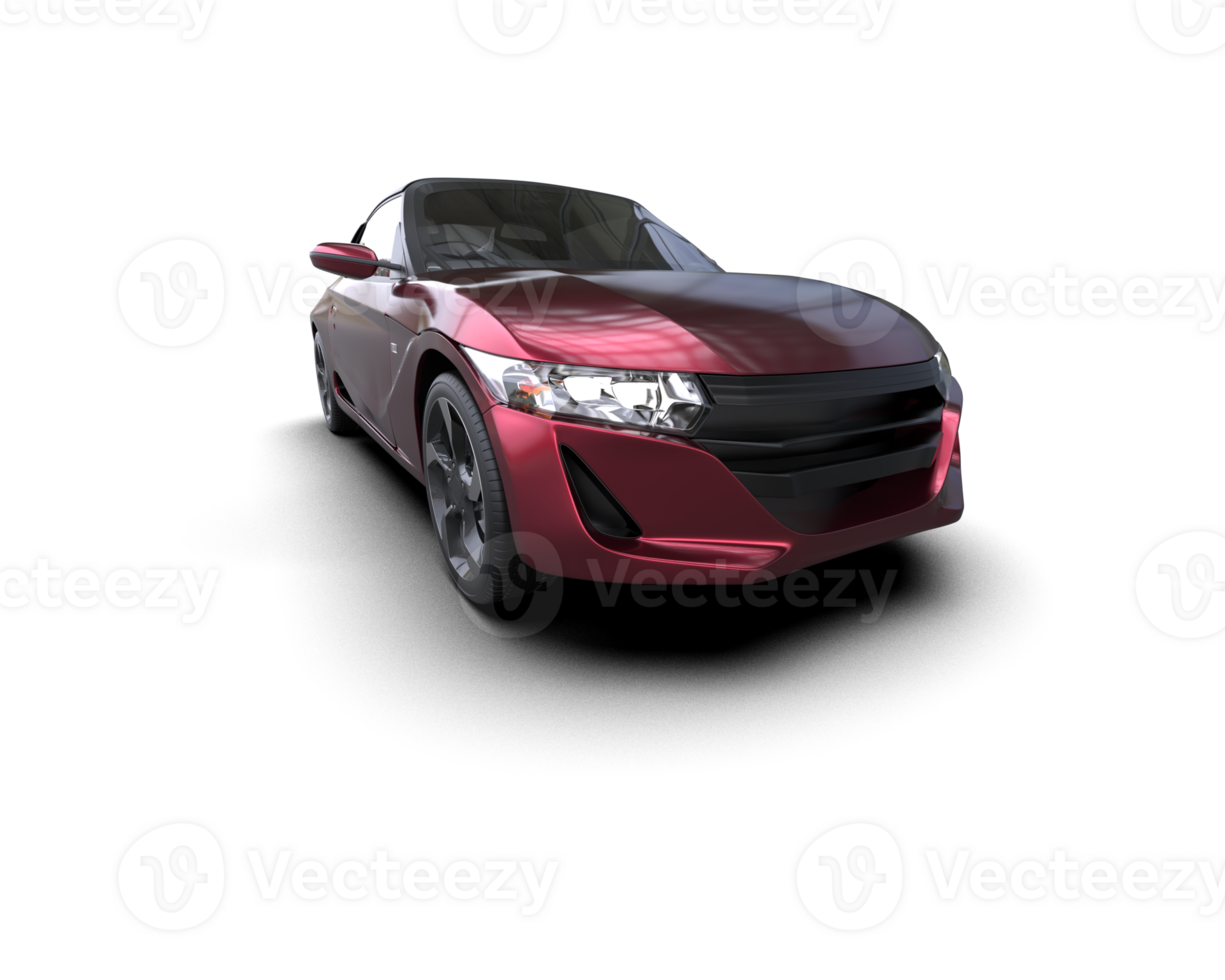 Realistic sport car isolated on background. 3d rendering - illustration png