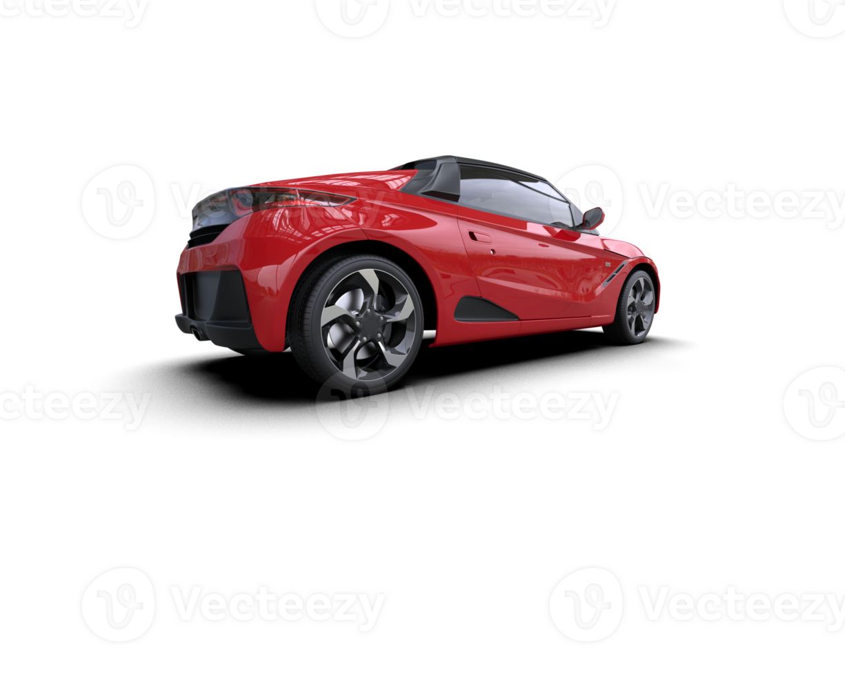 Realistic sport car isolated on background. 3d rendering - illustration png