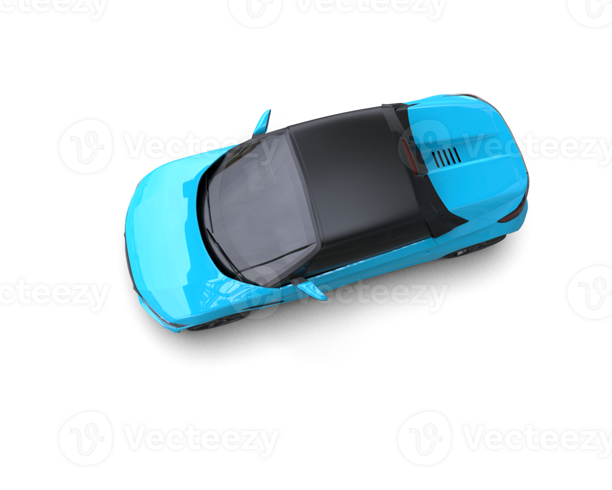 Realistic sport car isolated on background. 3d rendering - illustration png