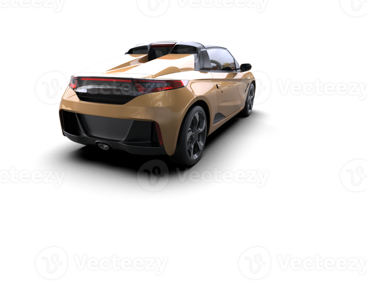 Realistic sport car isolated on background. 3d rendering - illustration png