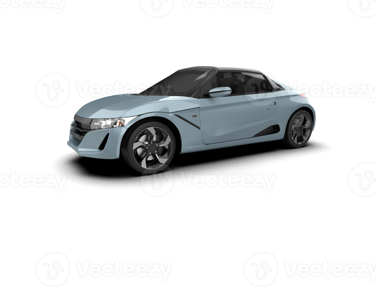 Realistic sport car isolated on background. 3d rendering - illustration png