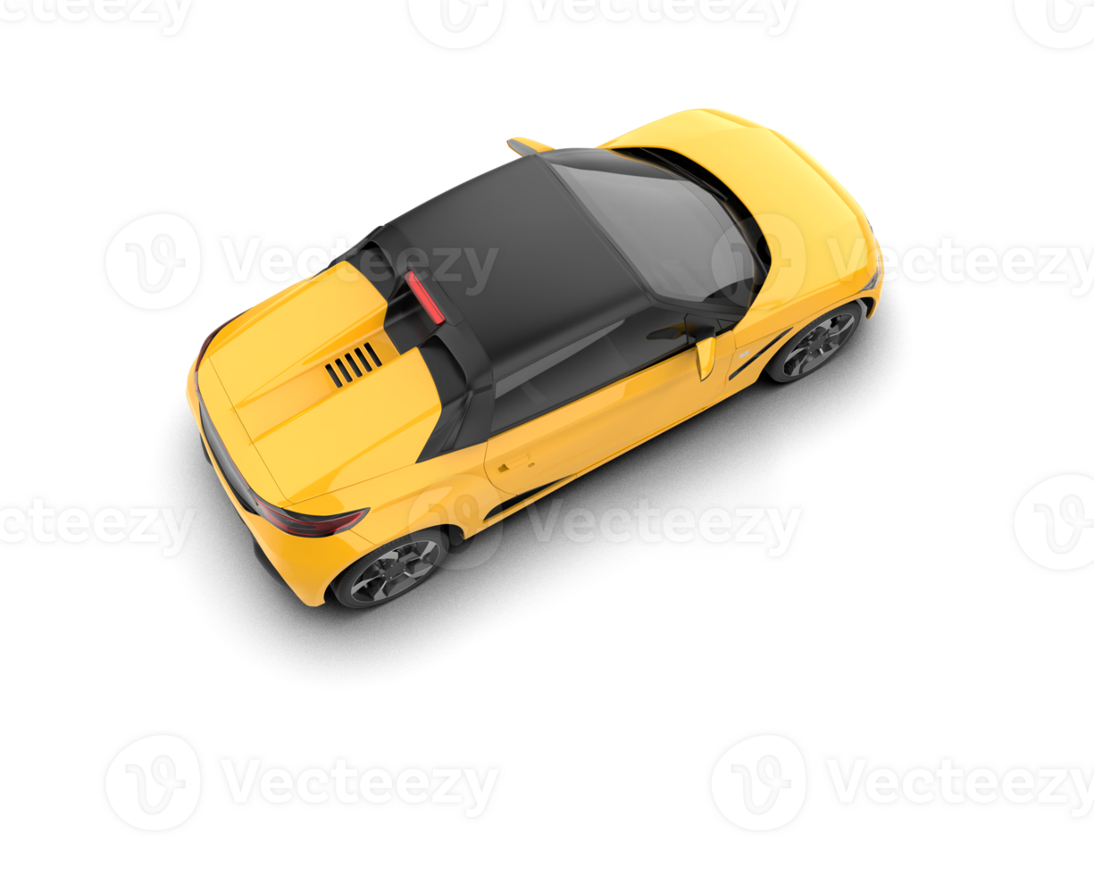 Realistic sport car isolated on background. 3d rendering - illustration png