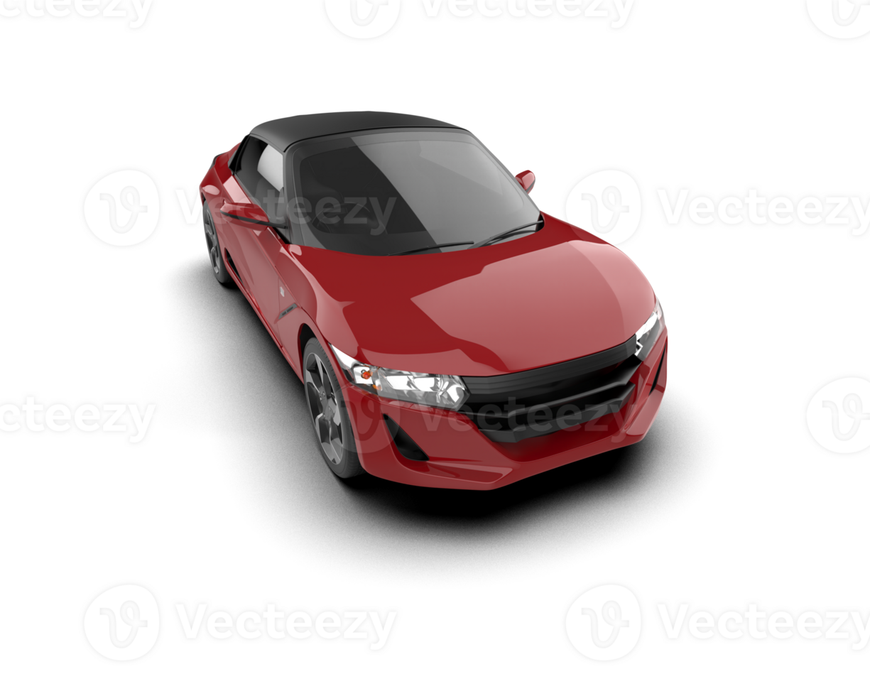 Realistic sport car isolated on background. 3d rendering - illustration png