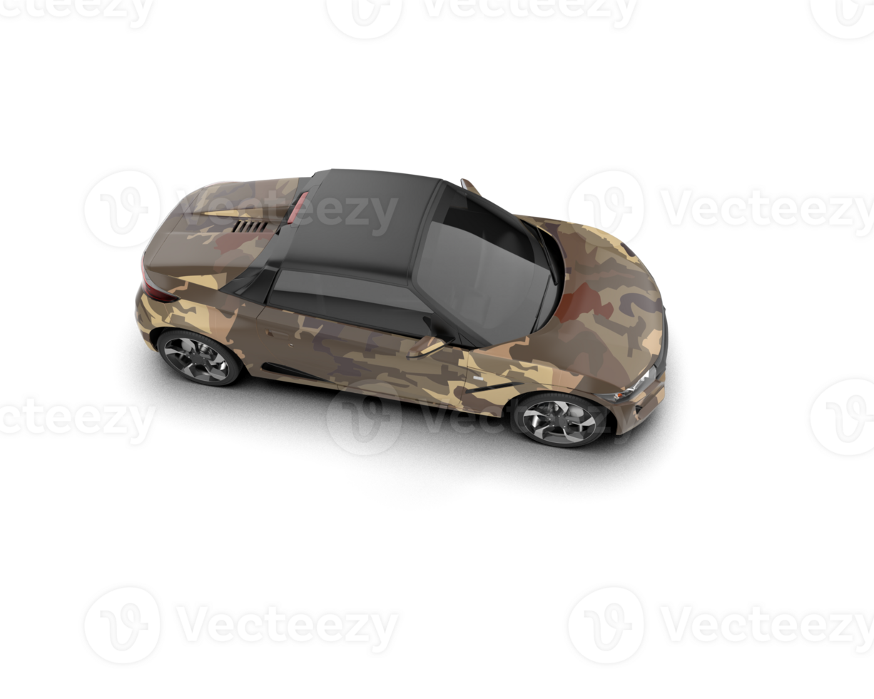 Realistic sport car isolated on background. 3d rendering - illustration png