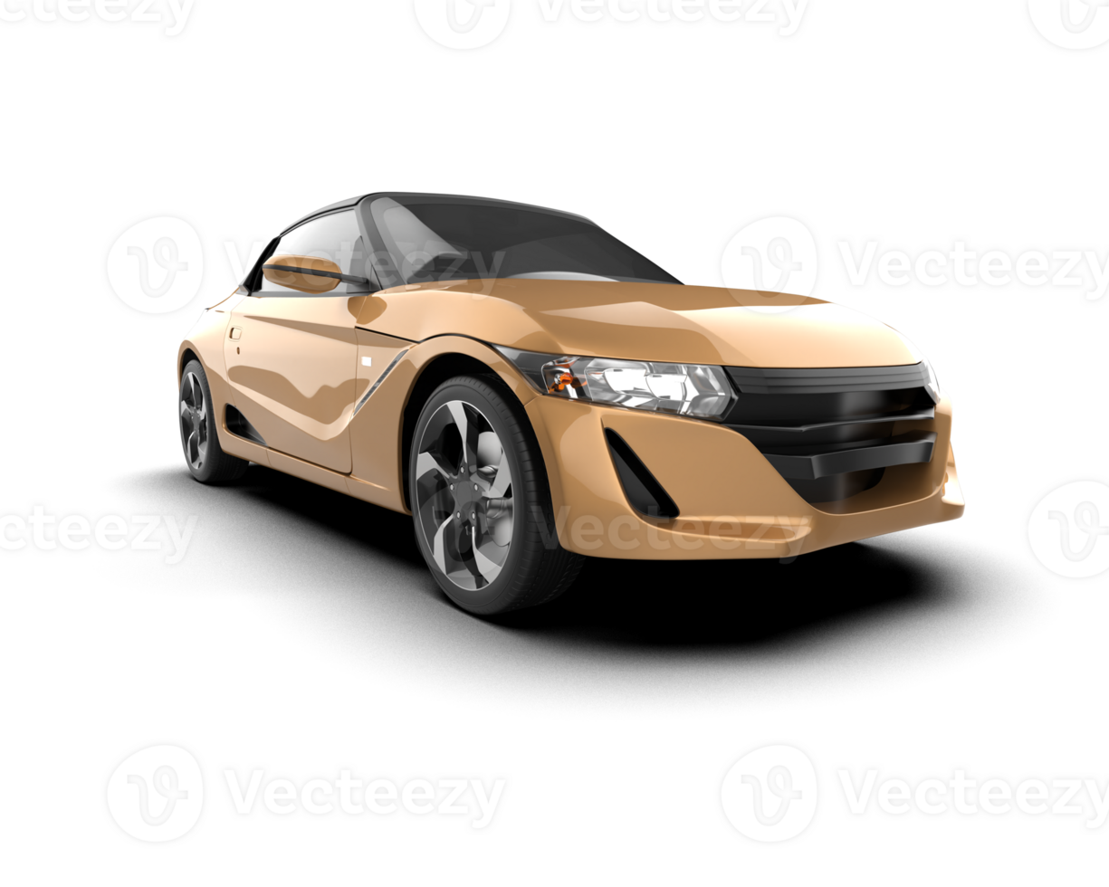 Realistic sport car isolated on background. 3d rendering - illustration png