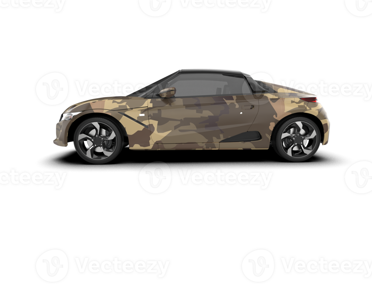 Realistic sport car isolated on background. 3d rendering - illustration png
