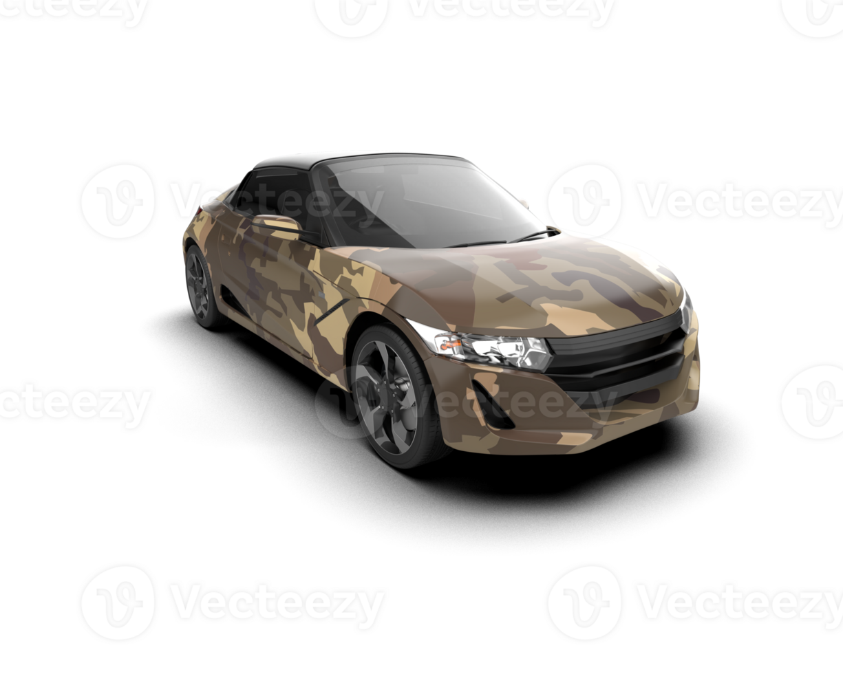 Realistic sport car isolated on background. 3d rendering - illustration png