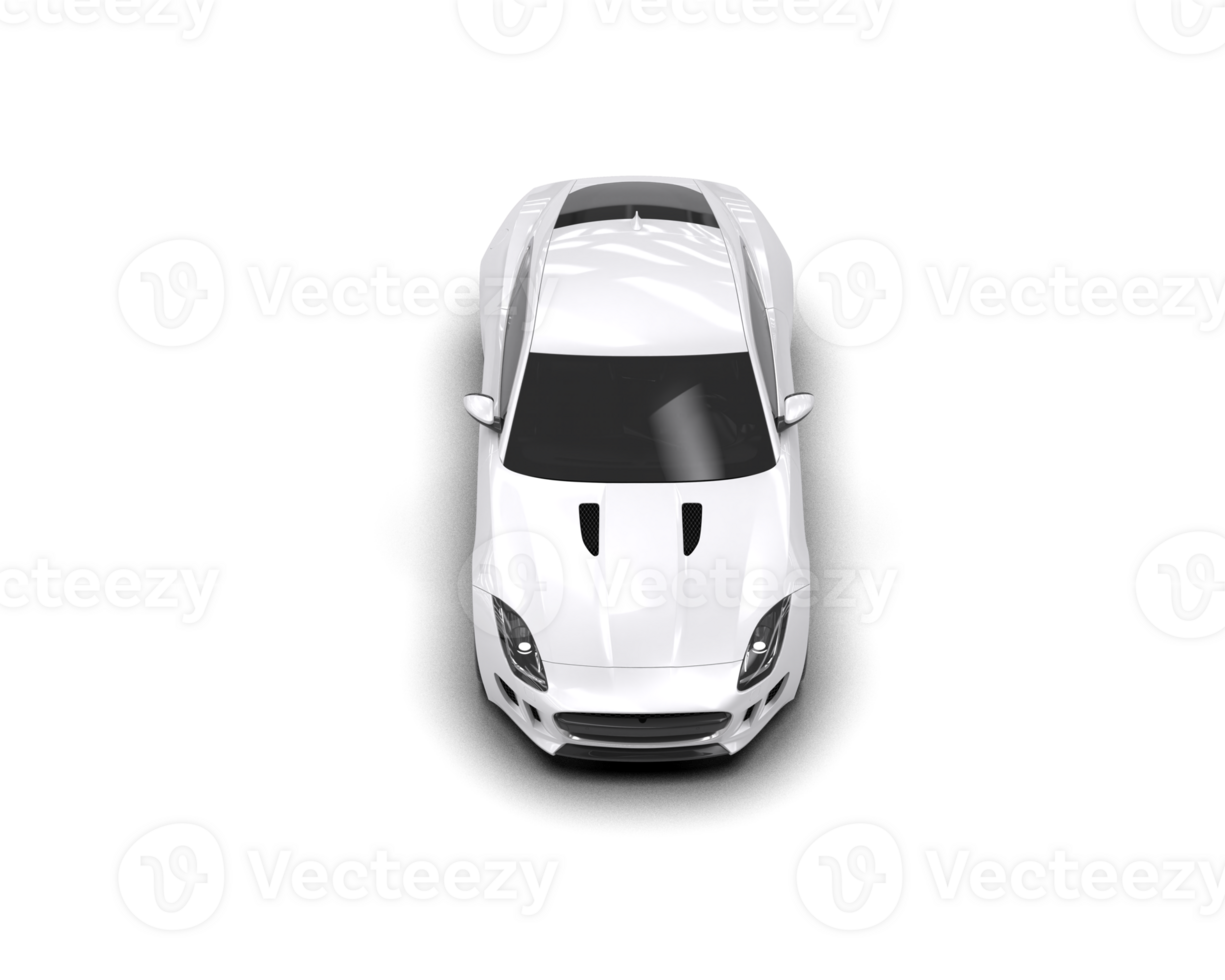 Realistic sport car isolated on background. 3d rendering - illustration png
