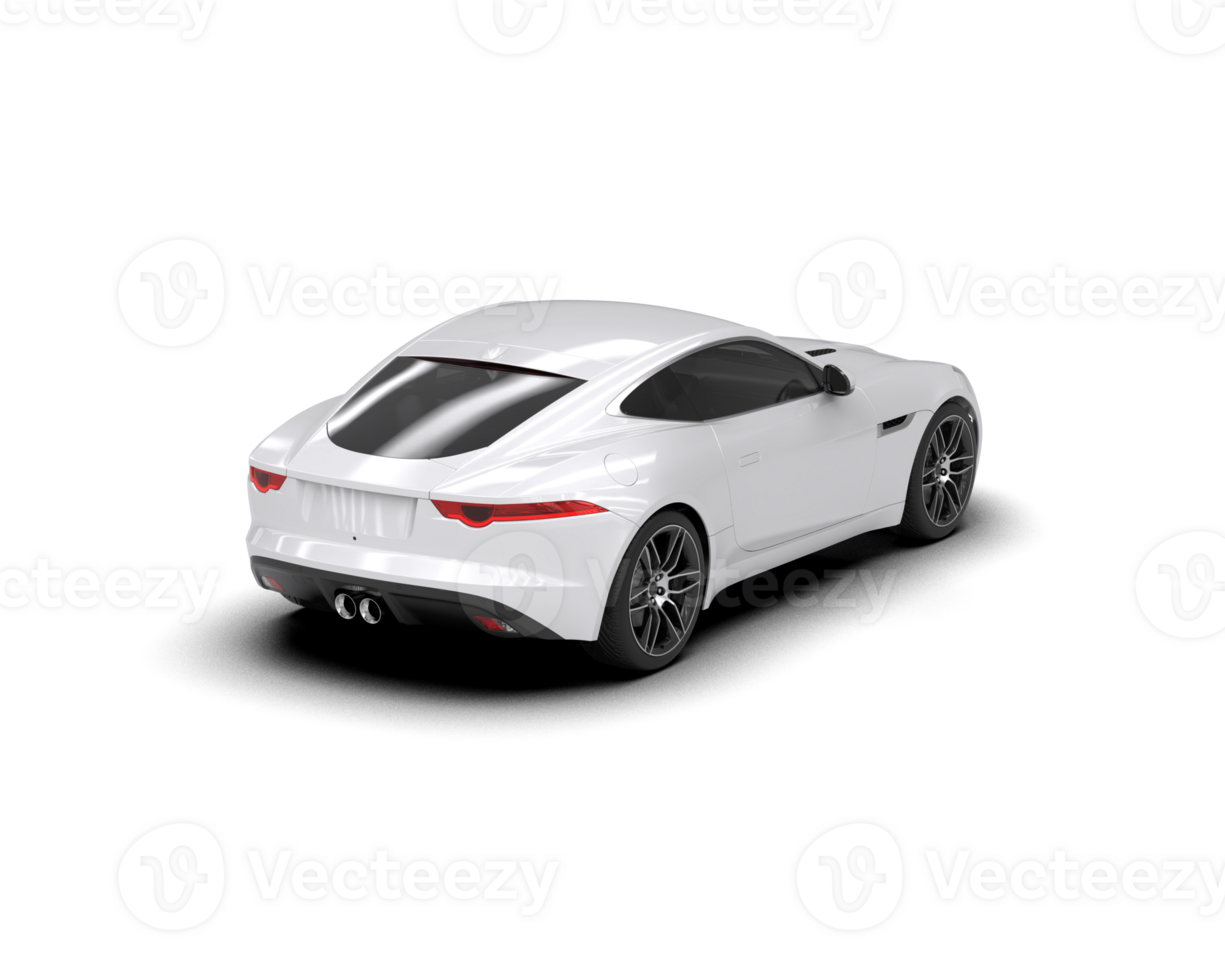 Realistic sport car isolated on background. 3d rendering - illustration png
