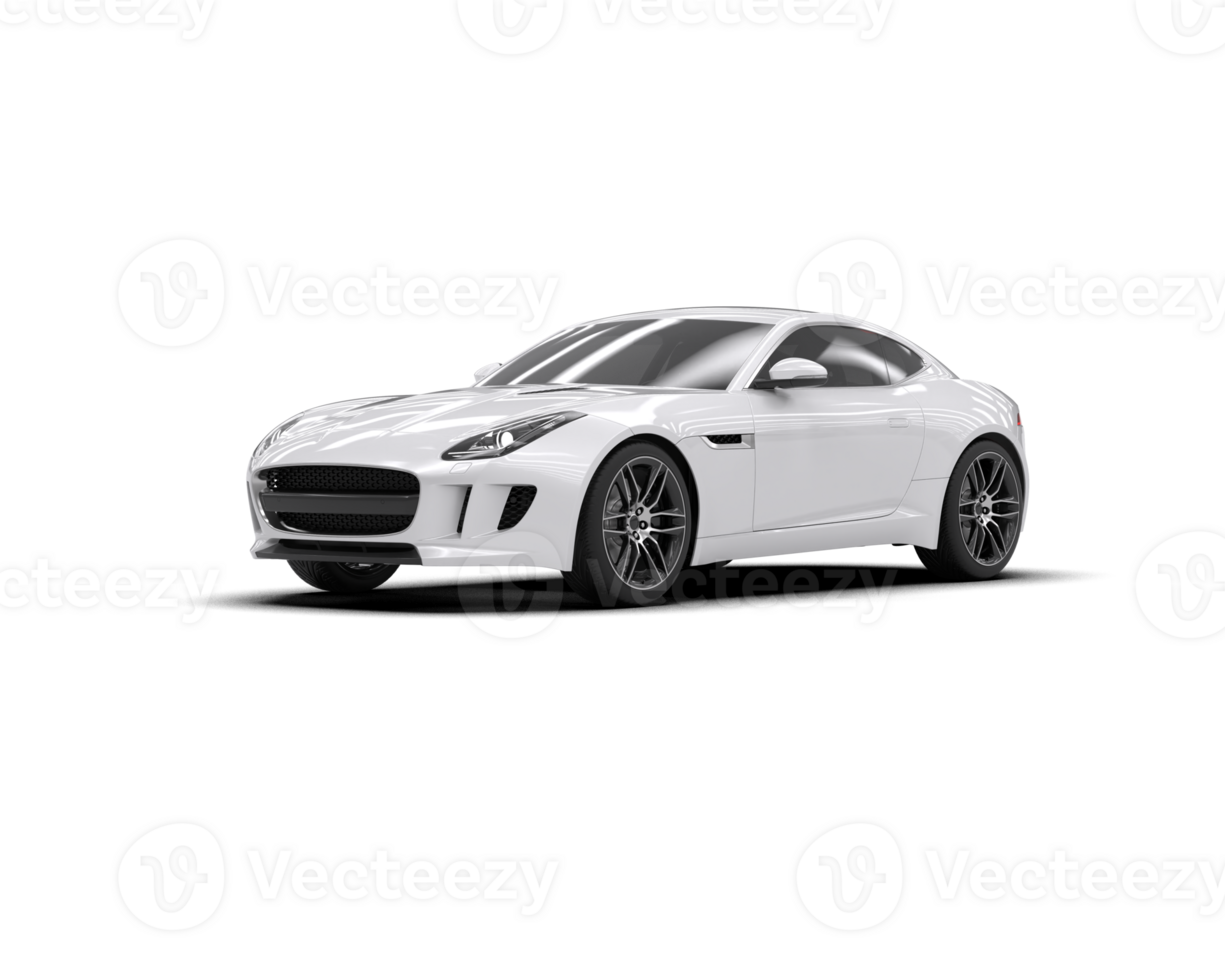 Realistic sport car isolated on background. 3d rendering - illustration png