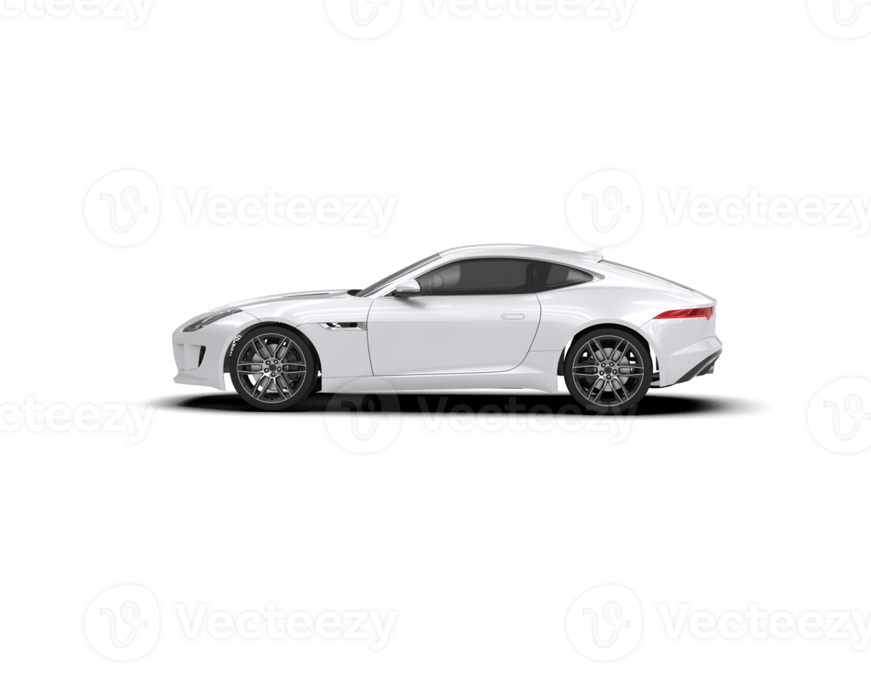 Realistic sport car isolated on background. 3d rendering - illustration png
