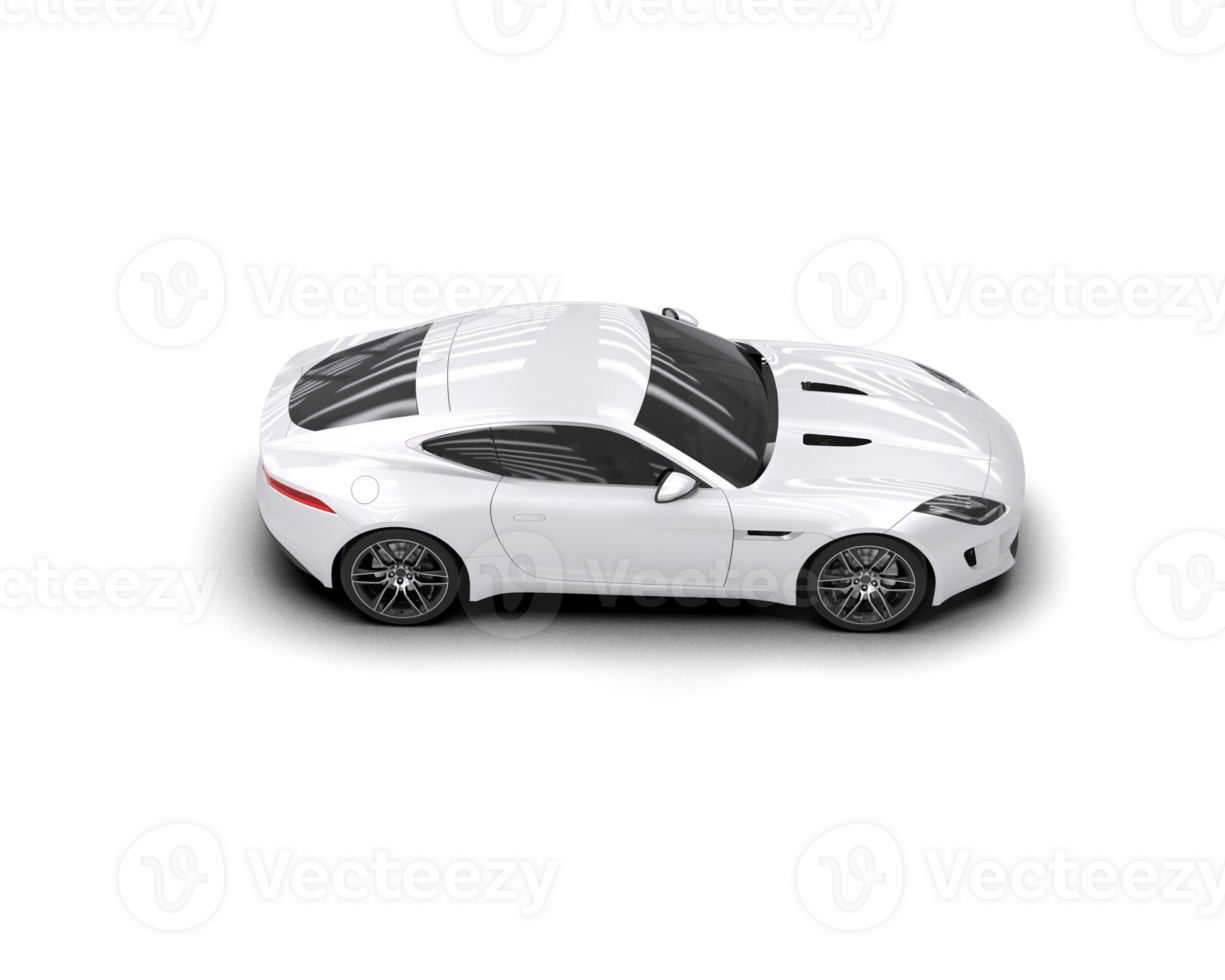 Realistic sport car isolated on background. 3d rendering - illustration png