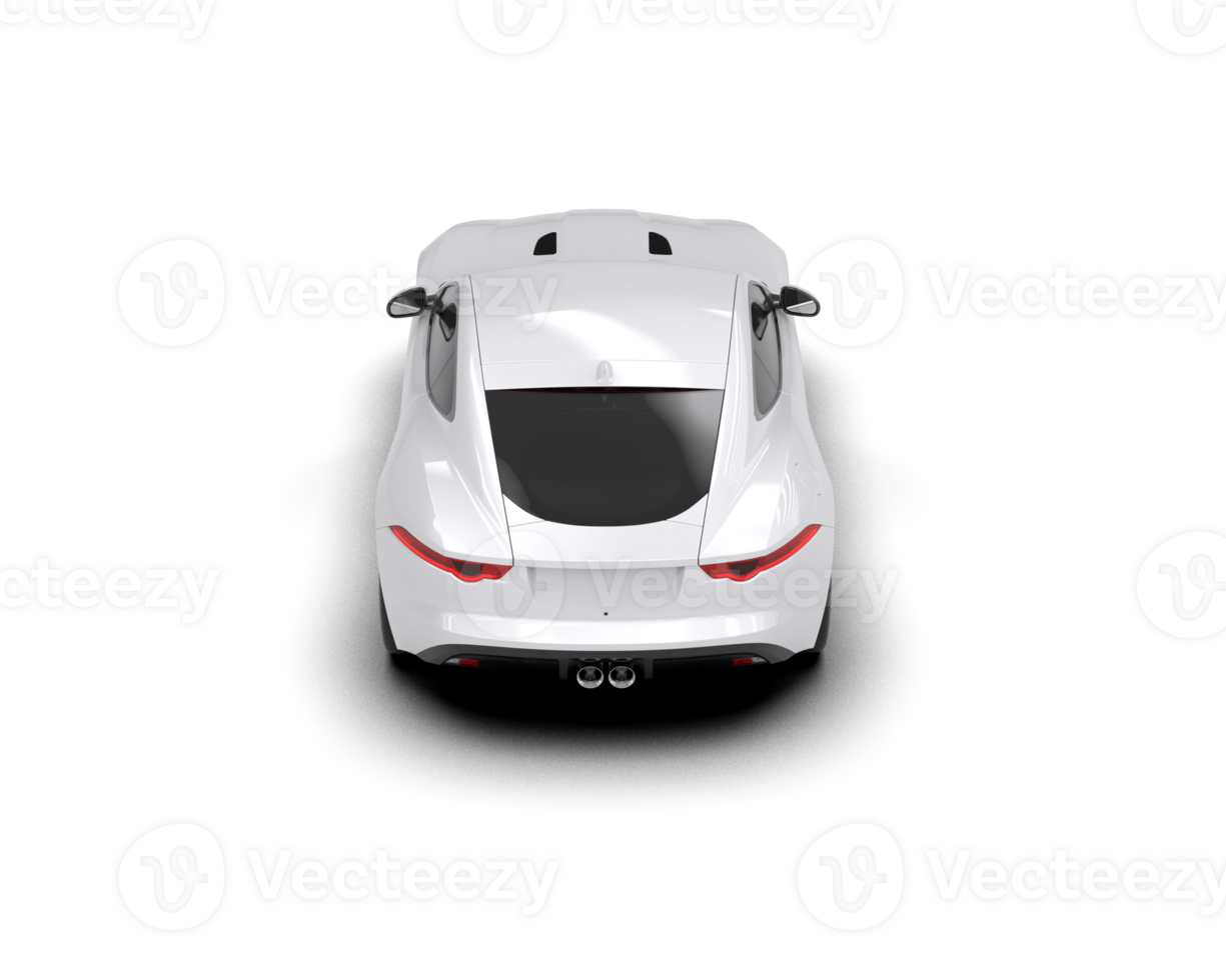Realistic sport car isolated on background. 3d rendering - illustration png