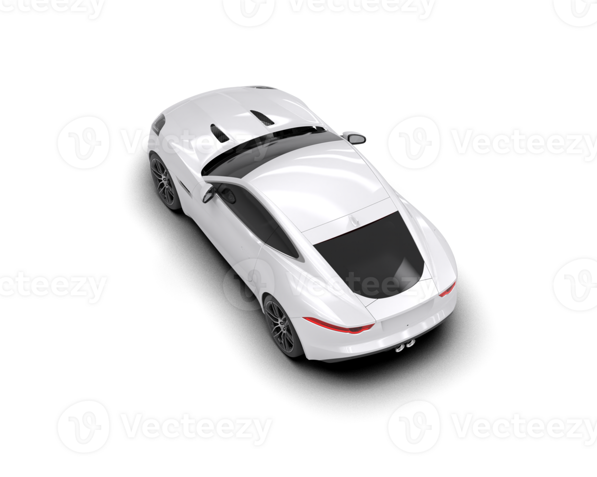 Realistic sport car isolated on background. 3d rendering - illustration png
