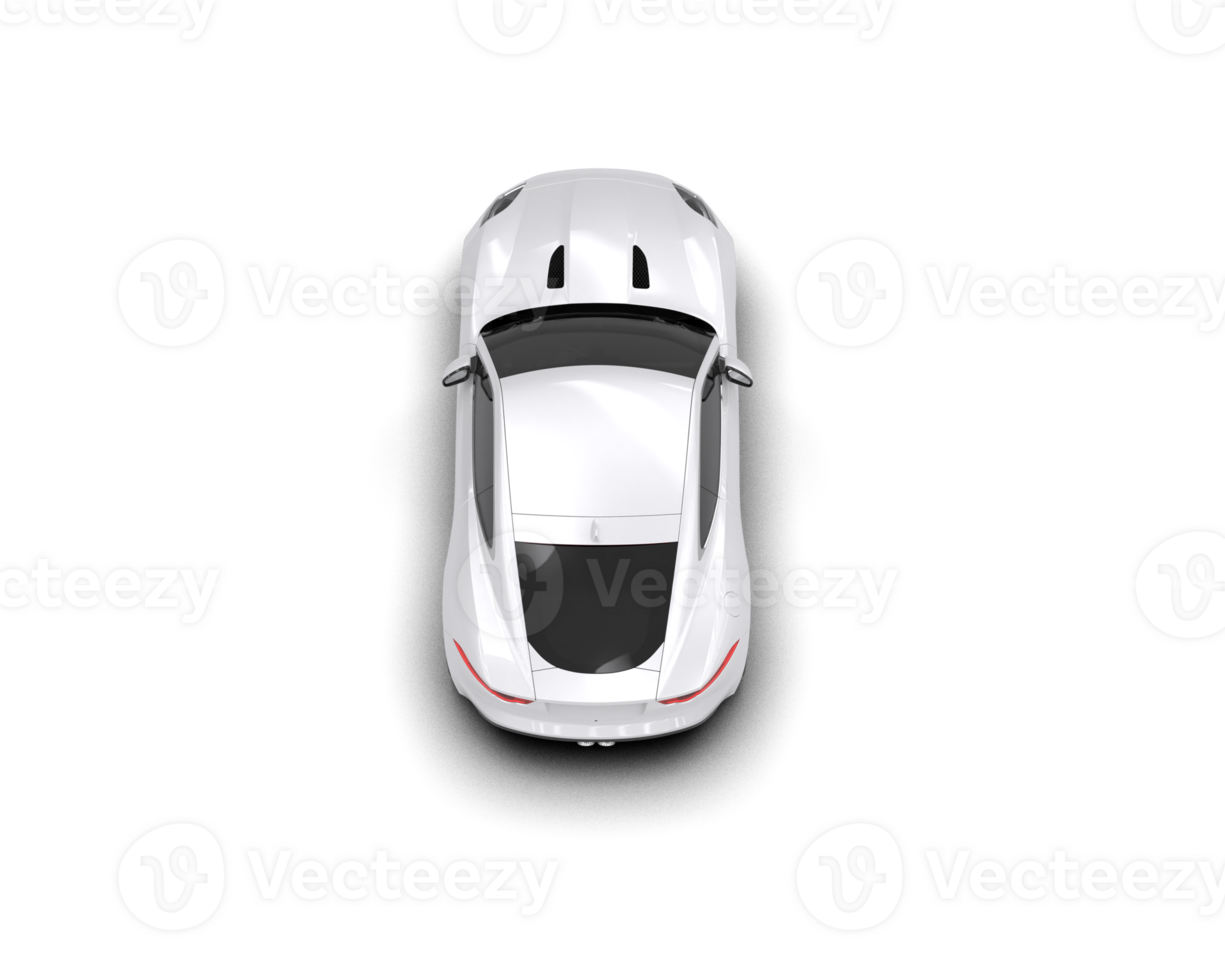 Realistic sport car isolated on background. 3d rendering - illustration png