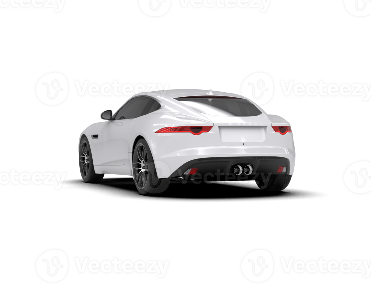 Realistic sport car isolated on background. 3d rendering - illustration png