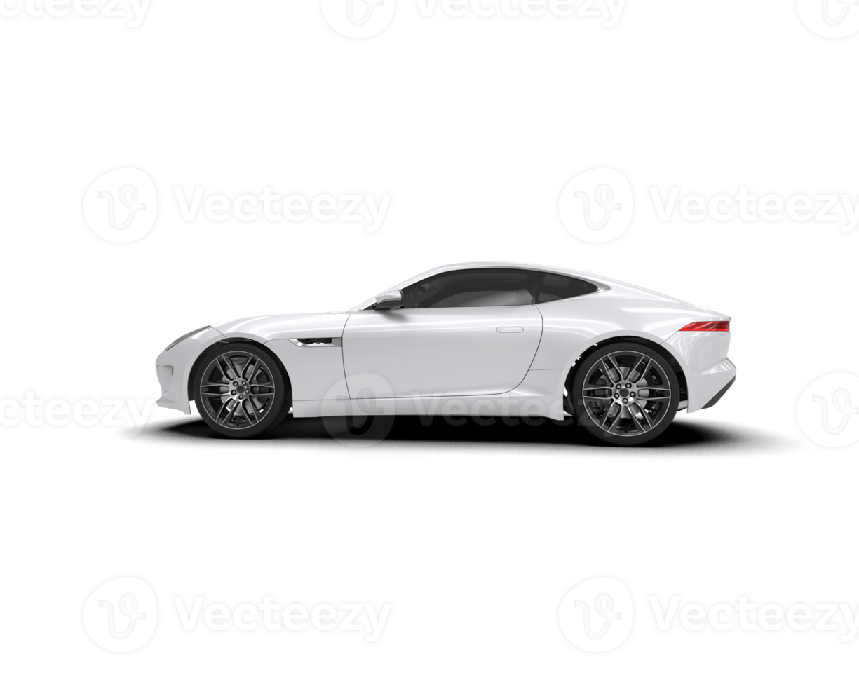 Realistic sport car isolated on background. 3d rendering - illustration png