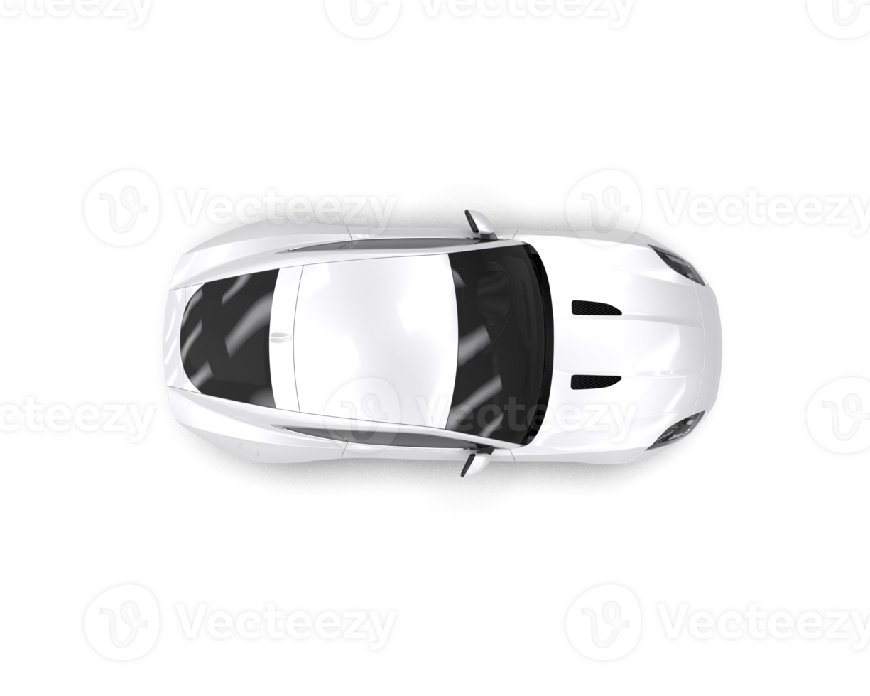 Realistic sport car isolated on background. 3d rendering - illustration png