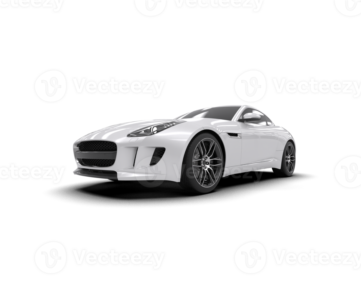 Realistic sport car isolated on background. 3d rendering - illustration png