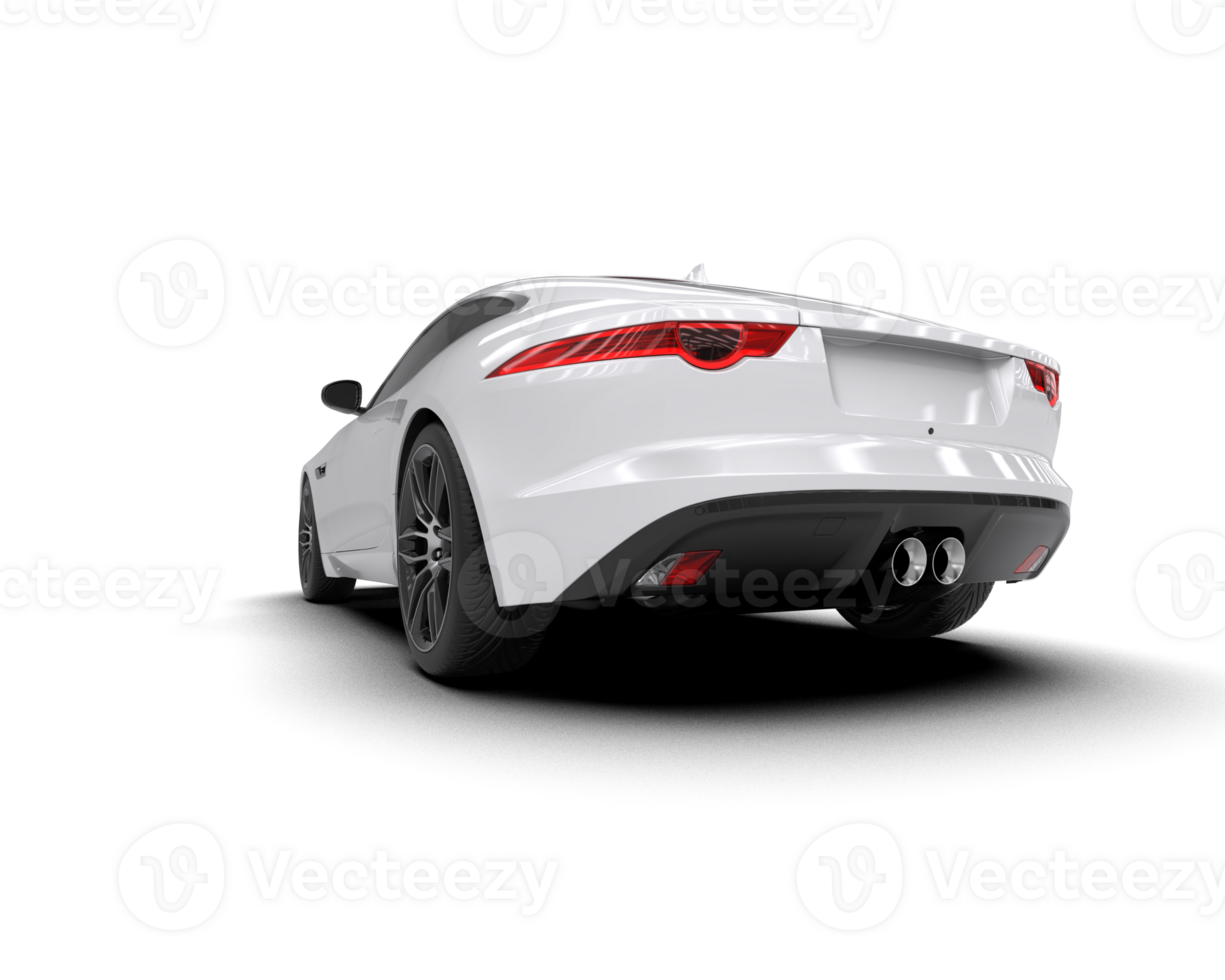 Realistic sport car isolated on background. 3d rendering - illustration png