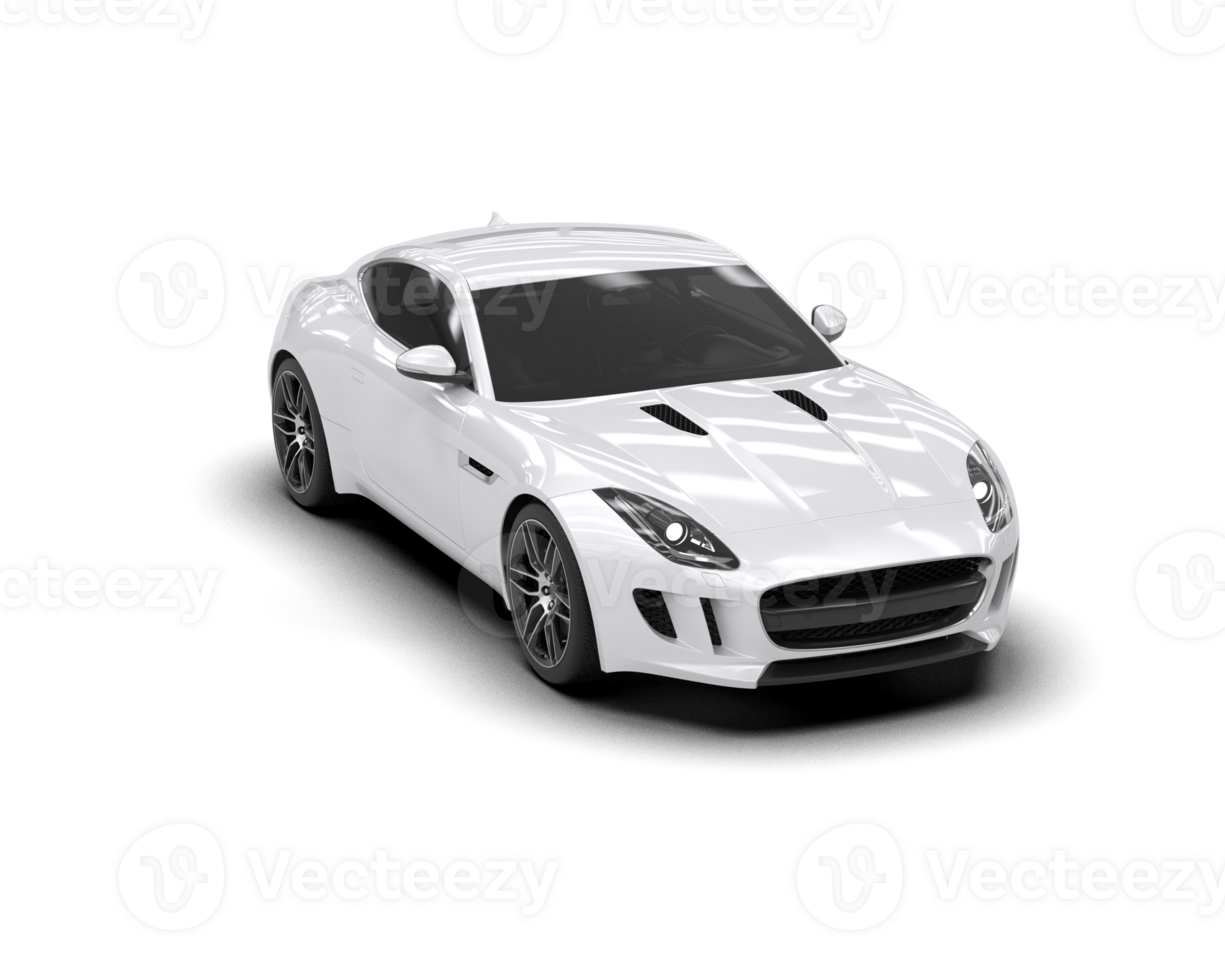 Realistic sport car isolated on background. 3d rendering - illustration png