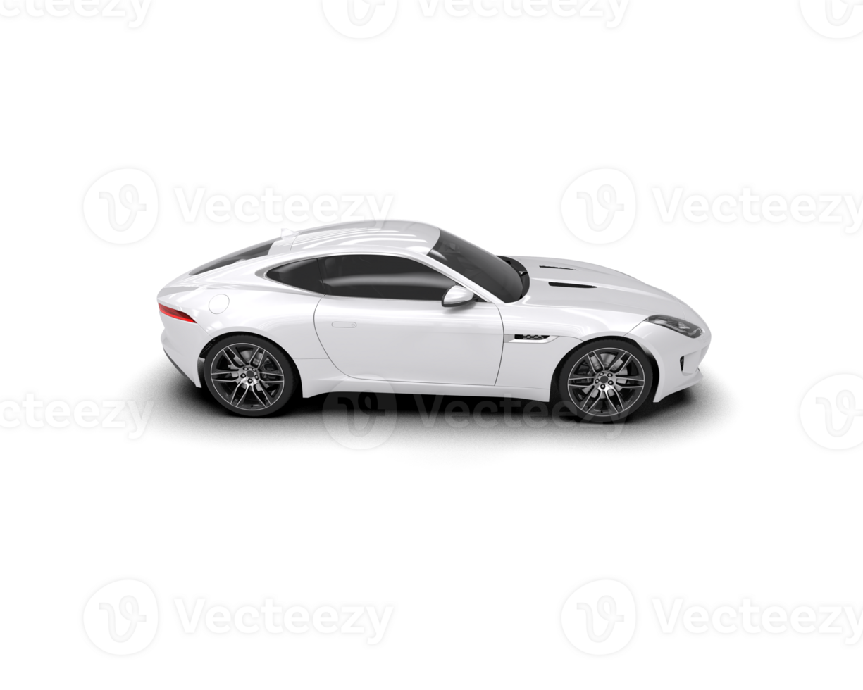 Realistic sport car isolated on background. 3d rendering - illustration png