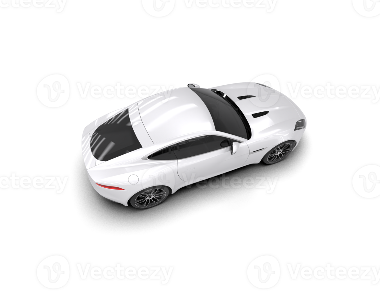 Realistic sport car isolated on background. 3d rendering - illustration png
