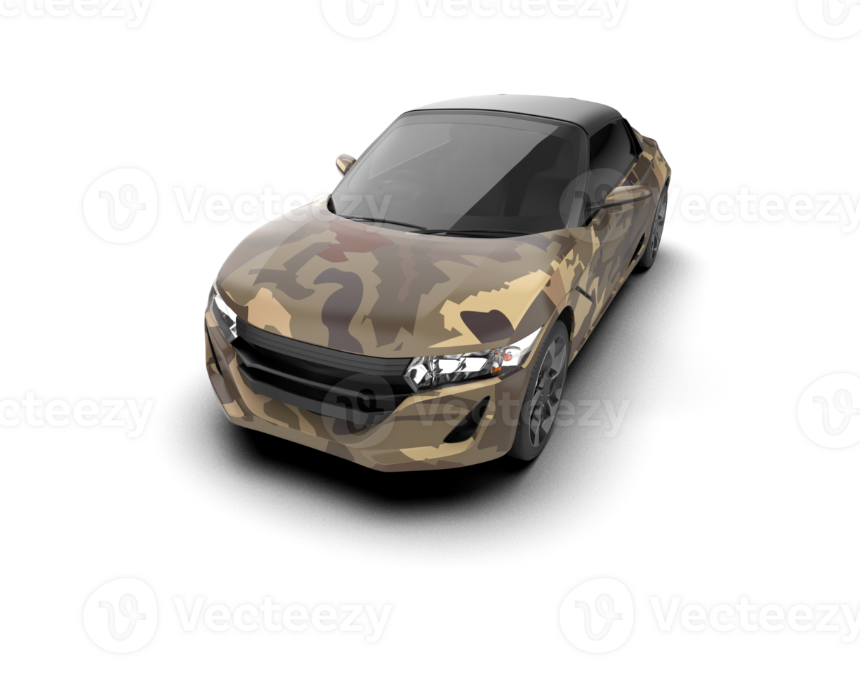 Realistic sport car isolated on background. 3d rendering - illustration png