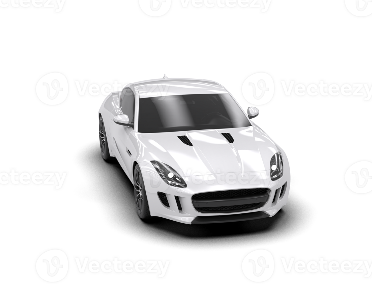 Realistic sport car isolated on background. 3d rendering - illustration png