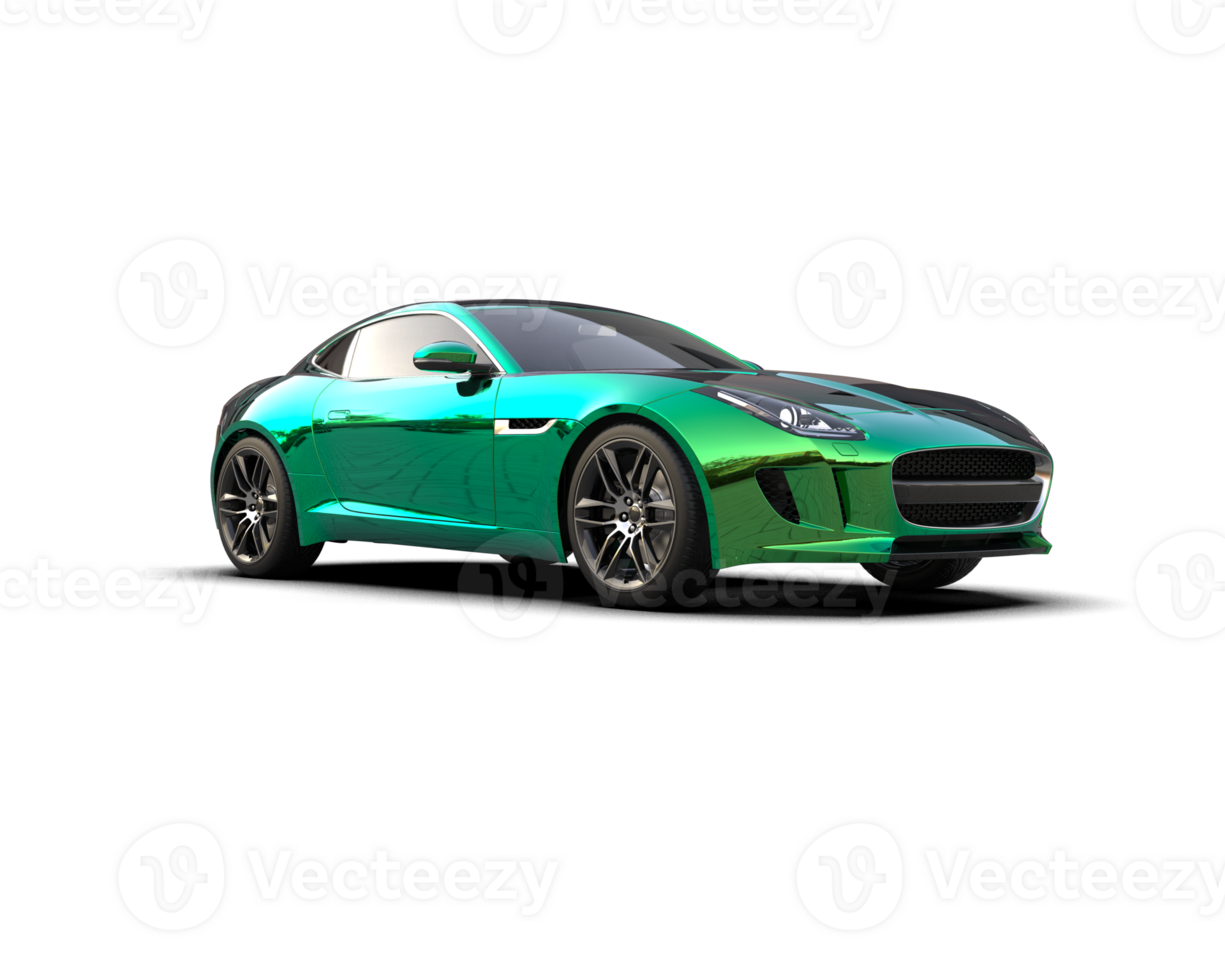 Realistic sport car isolated on background. 3d rendering - illustration png