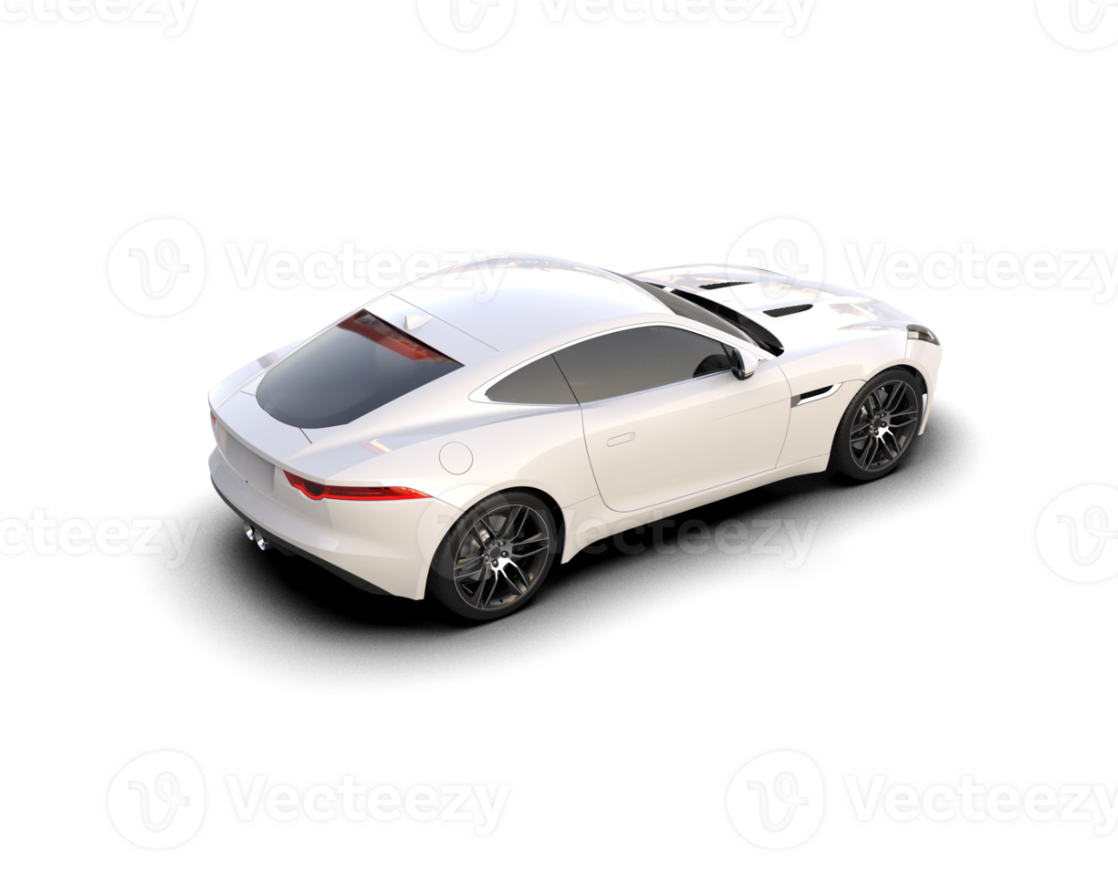 Realistic sport car isolated on background. 3d rendering - illustration png