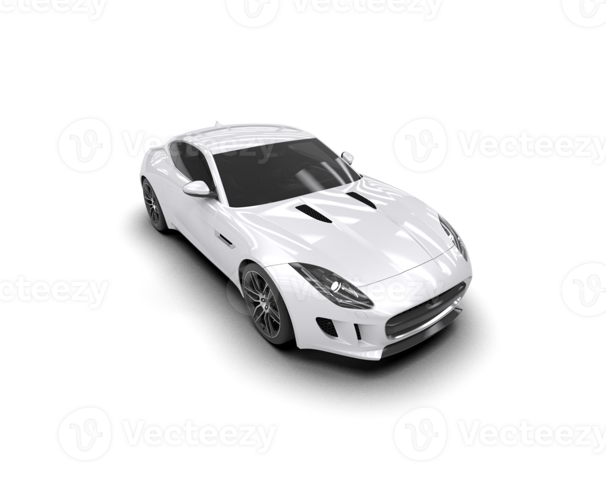 Realistic sport car isolated on background. 3d rendering - illustration png