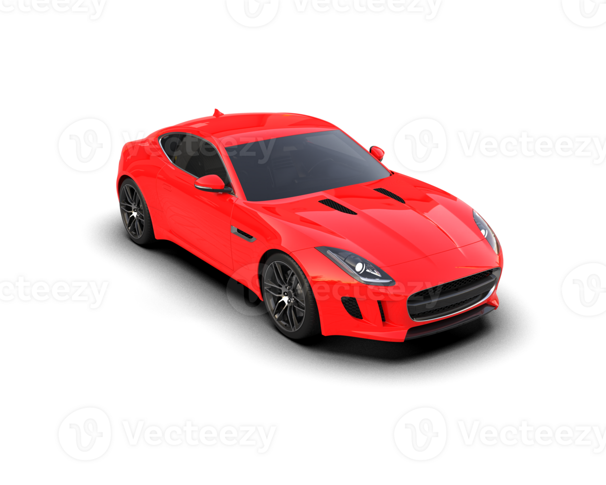 Realistic sport car isolated on background. 3d rendering - illustration png
