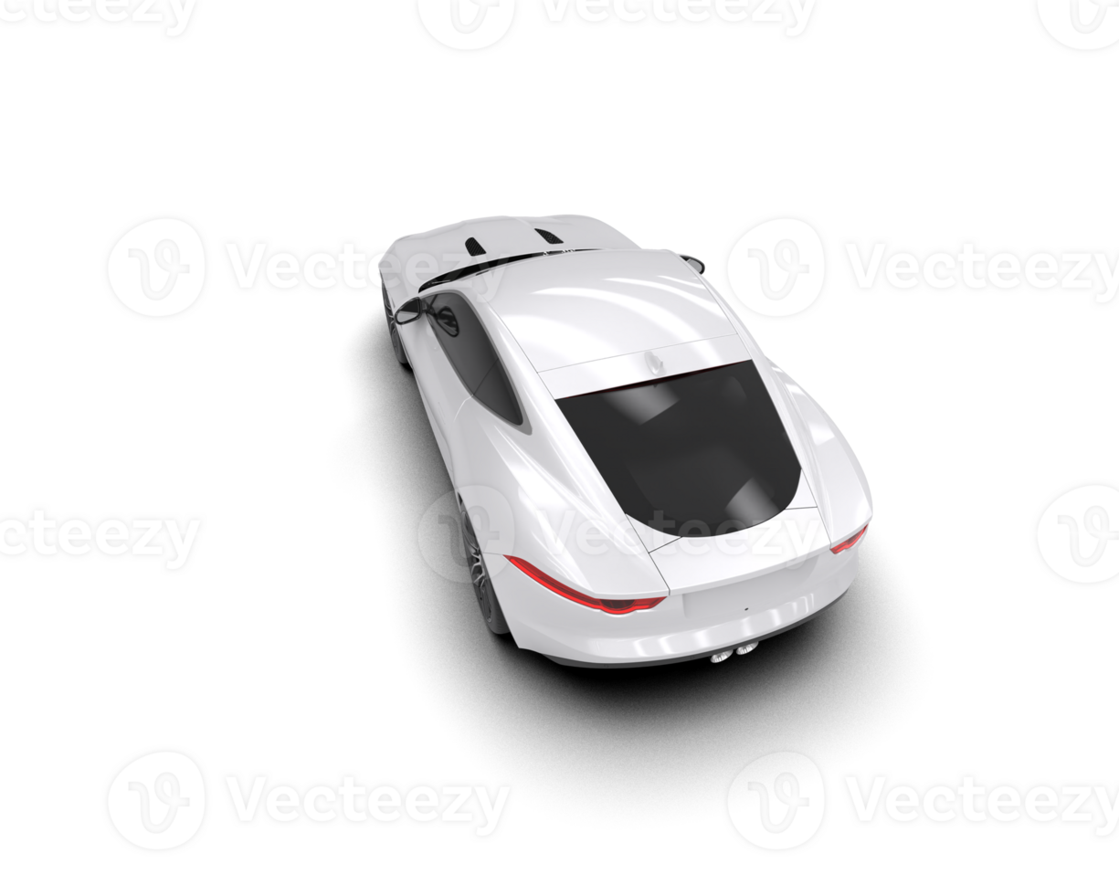 Realistic sport car isolated on background. 3d rendering - illustration png
